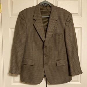 Jeffrey Banks couture Houndstooth suit jacket coat 
Size 42S